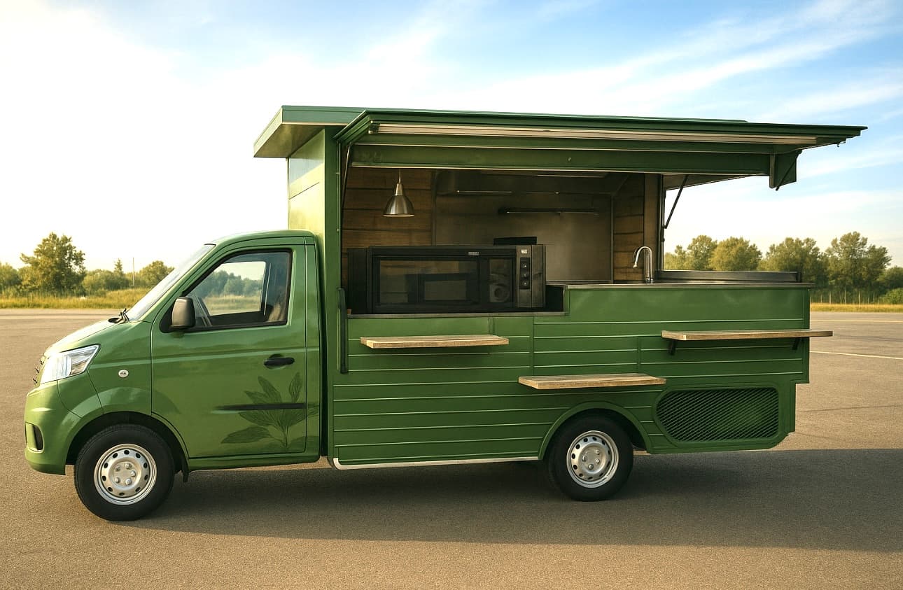 Food truck attrezzato per noleggio e catering eventi – mezzo 1